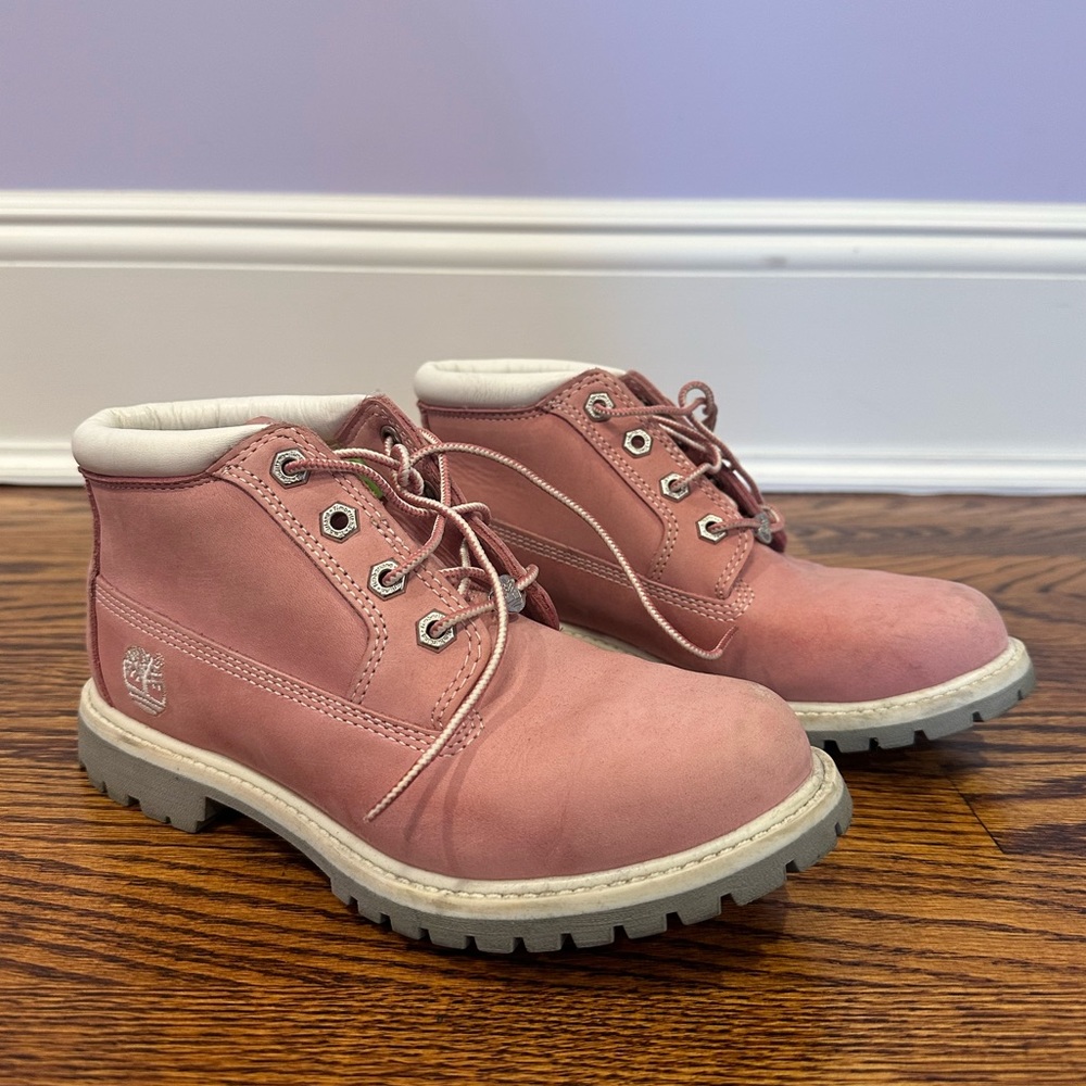 Pink Waterproof Timberlands